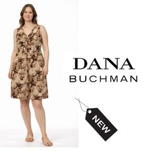 NWT Dana buchman coral sands sleeveless dress size M